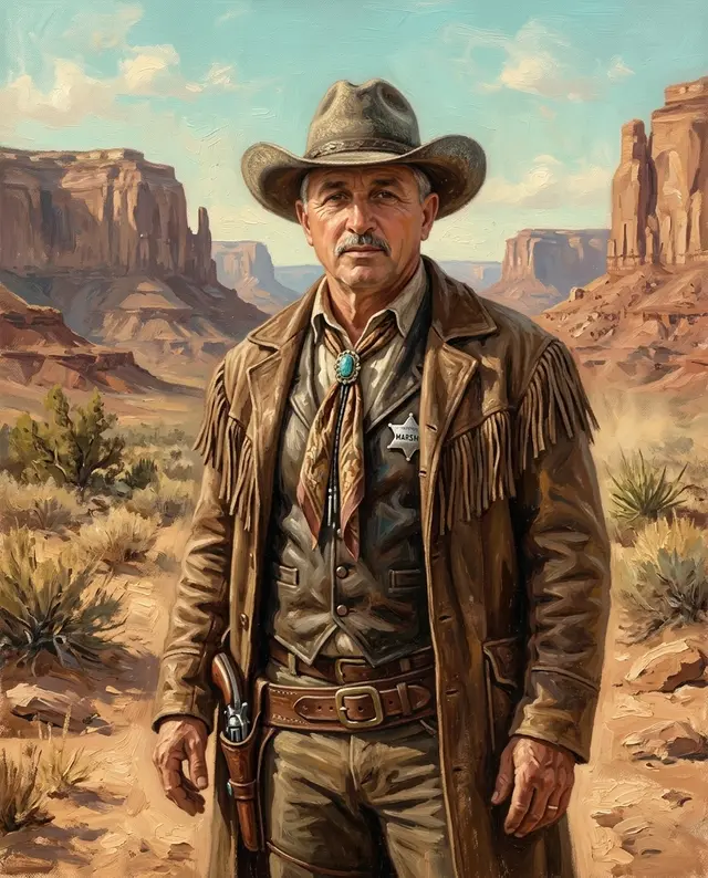 Sample cowboy portrait of a man